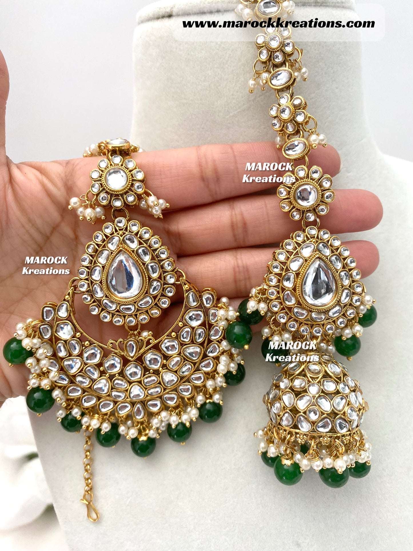 Reet Premium Quality Kundan Statement Necklace set/Bridal set