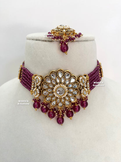 Ginni Premium Quality Kundan choker set