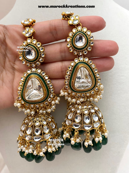 Nayema Premium Quality Kundan Statement Bridal set