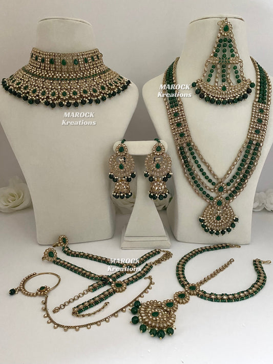 Premium Quality Polki Bridal set/Indian bridal jewelry