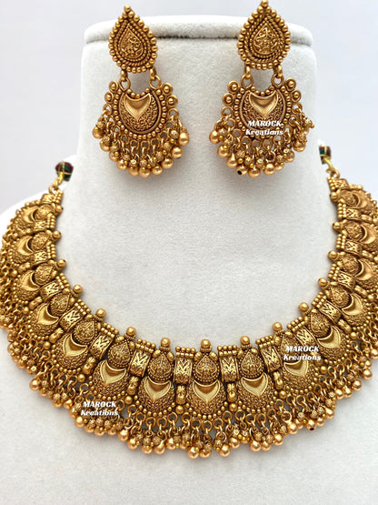 Muskan Premium Quality Gold plated exclusive Necklace set