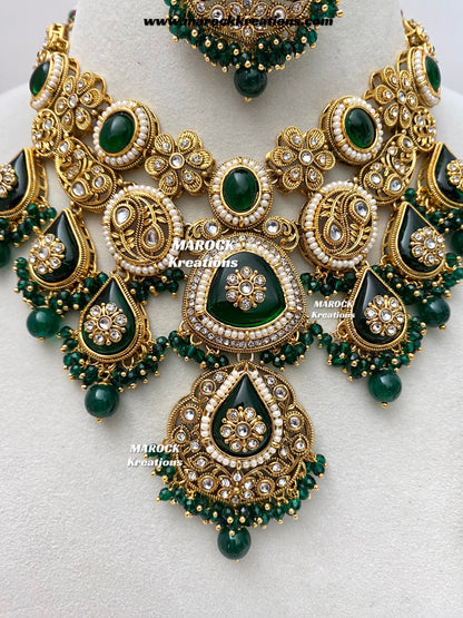 Rufsana Sabyasachi inspired Premium Quality Kundan statement necklace set