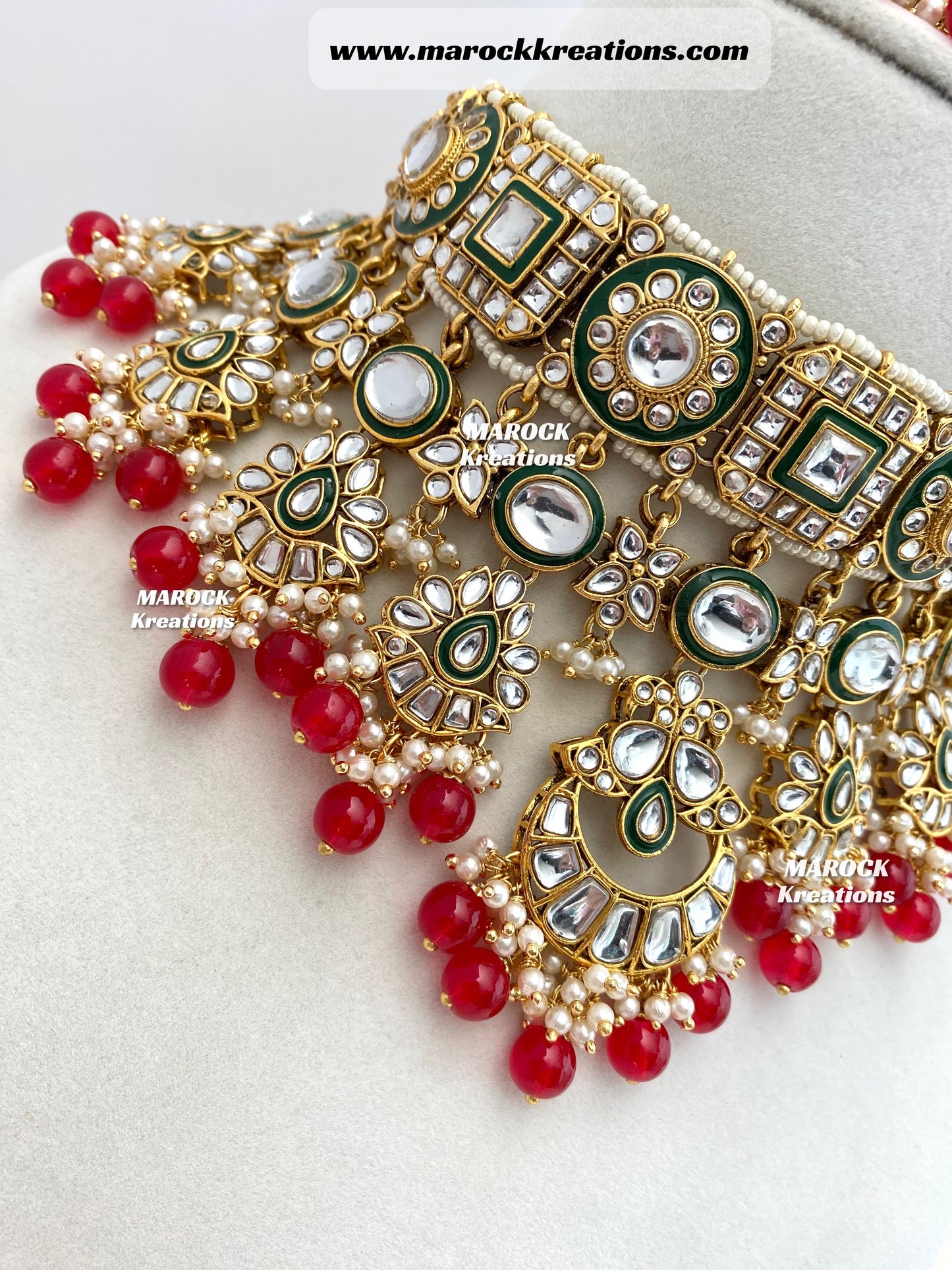 Mehak Premium Quality Kundan Statement Necklace set