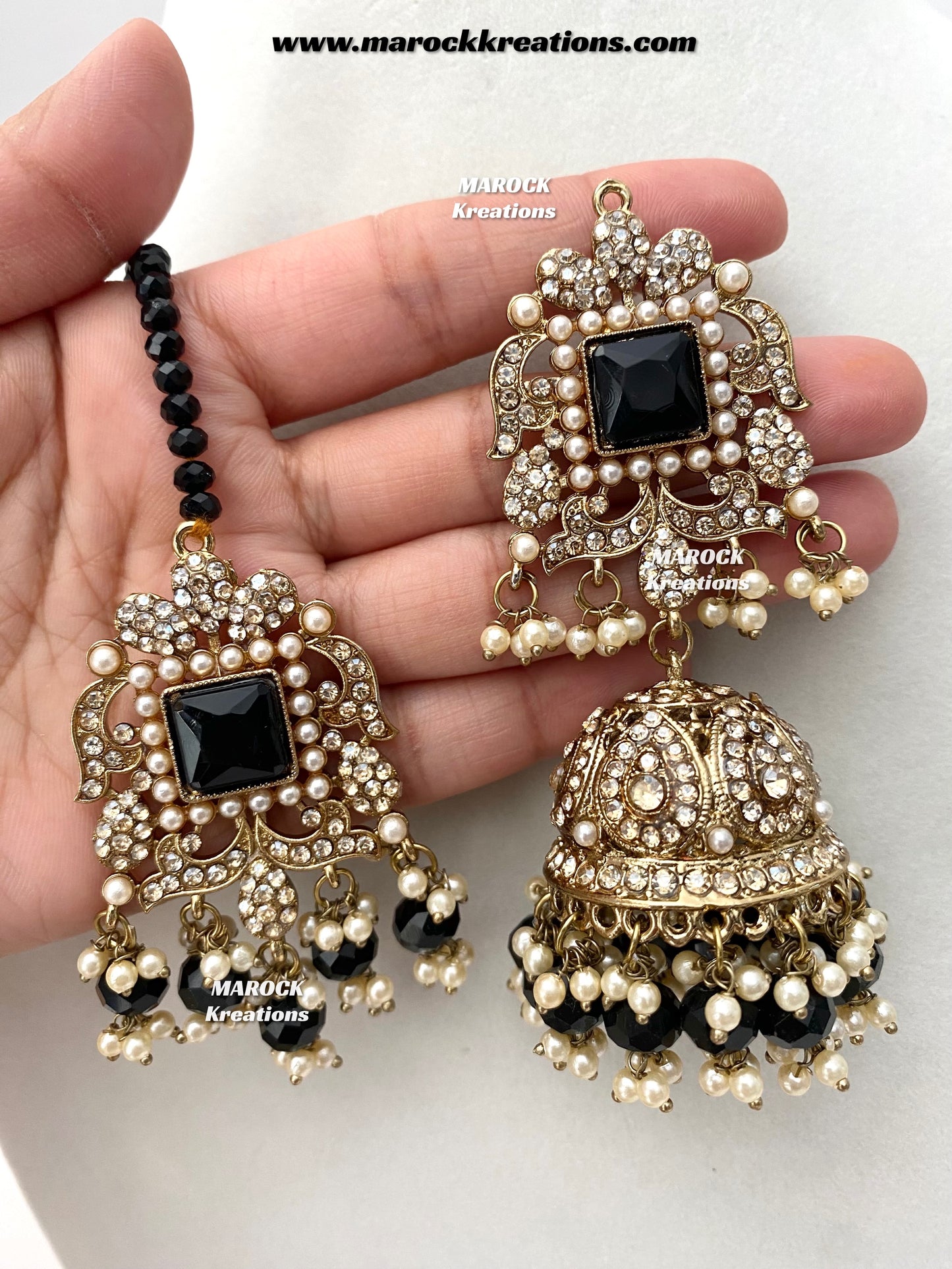 Sameena Premium Quality Pakistani Statement Rani haar set