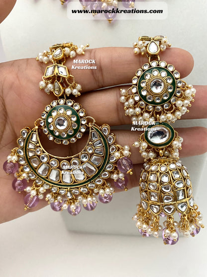 Mehak Premium Quality Kundan Statement Necklace set