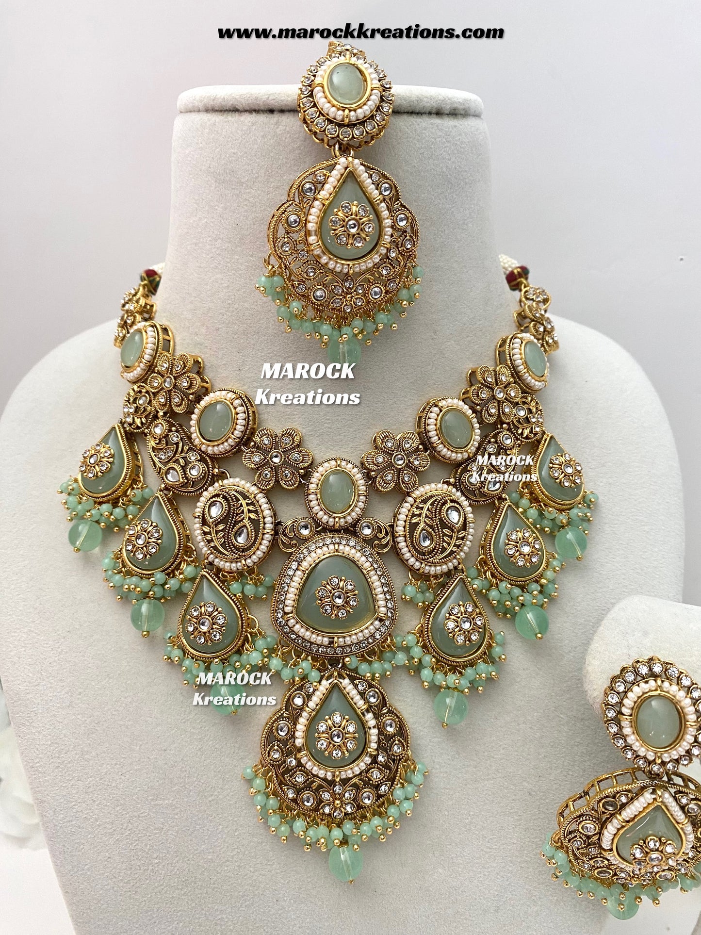 Rufsana Sabyasachi inspired Premium Quality Kundan statement necklace set