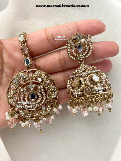 Premium Quality Mirror necklace set