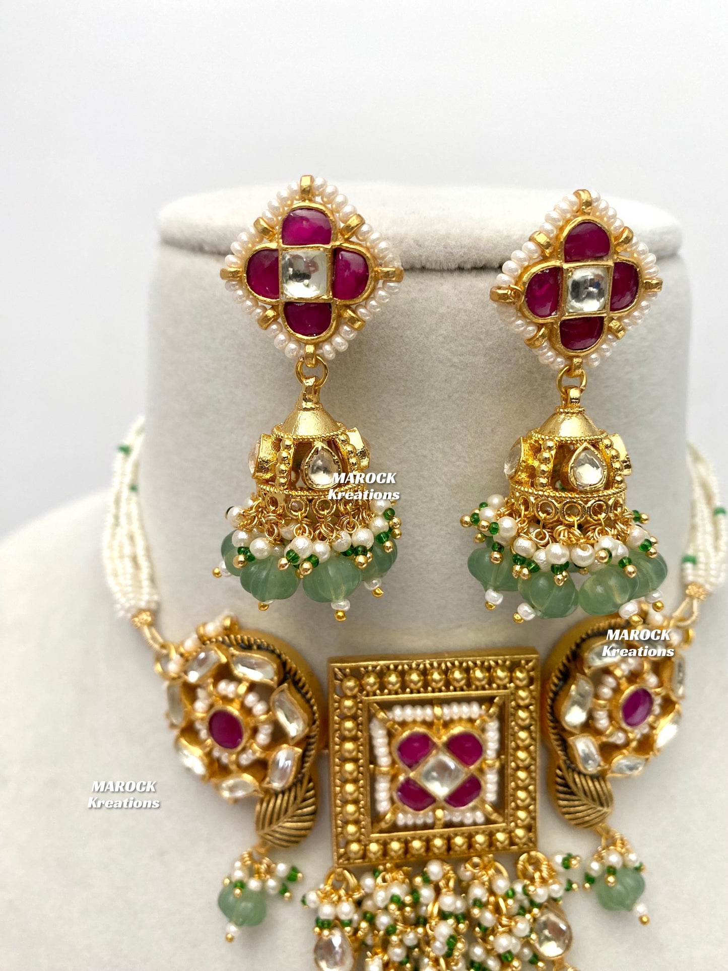 Ashna Paachi Kundan Gold plated exclusive choker set