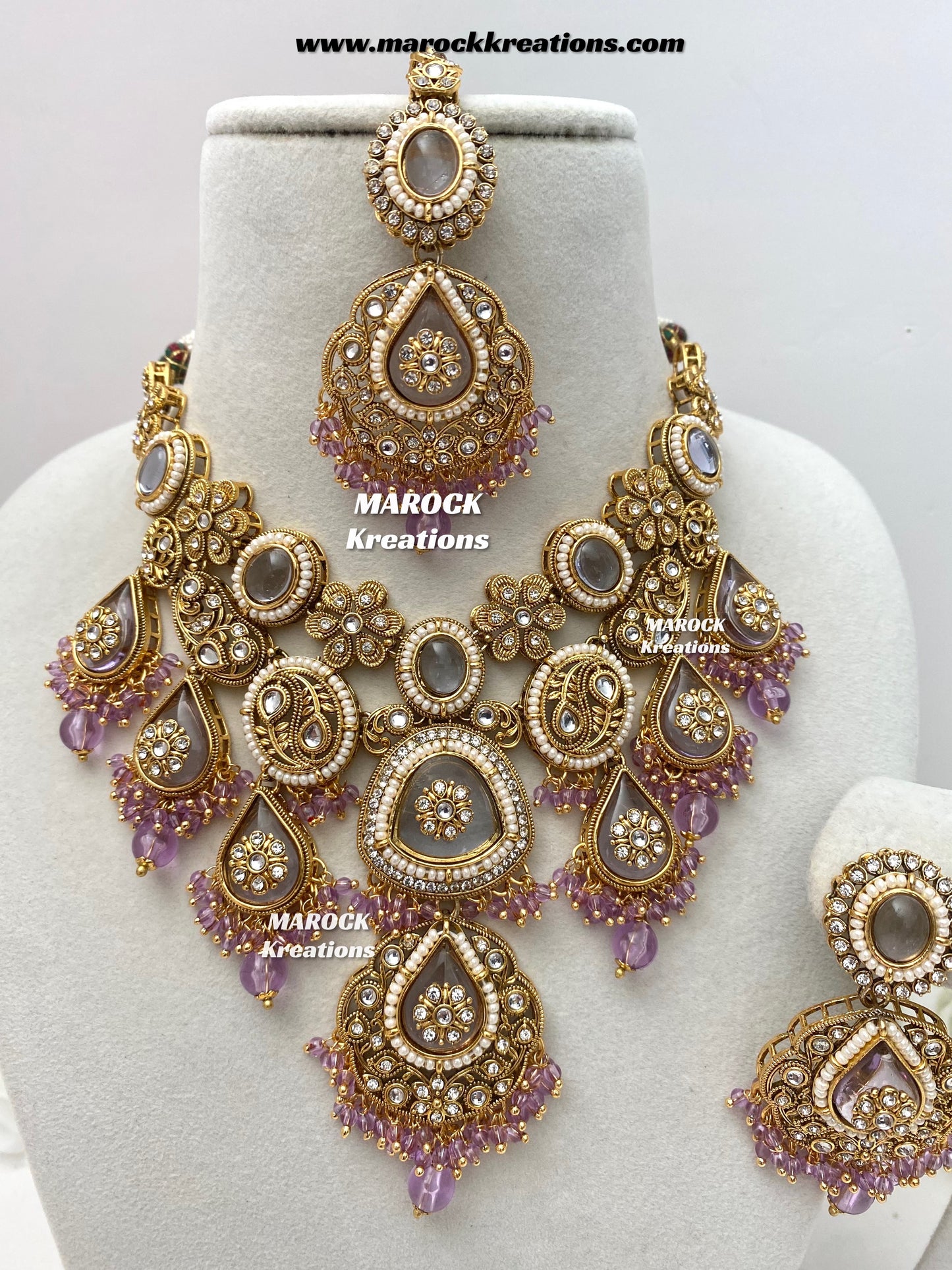 Rufsana Sabyasachi inspired Premium Quality Kundan statement necklace set