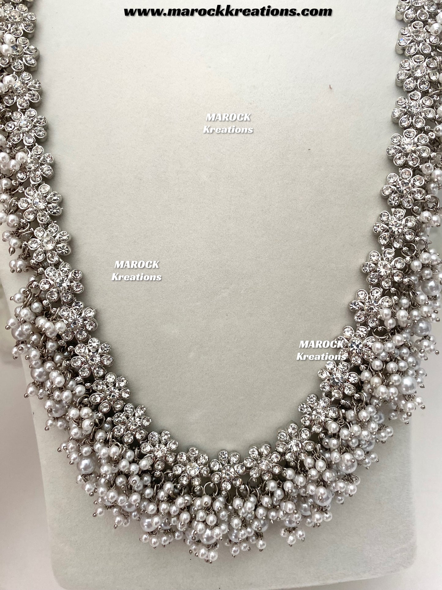 Zohra Premium Quality Pakistani Silver Bridal set/bridal jewelry