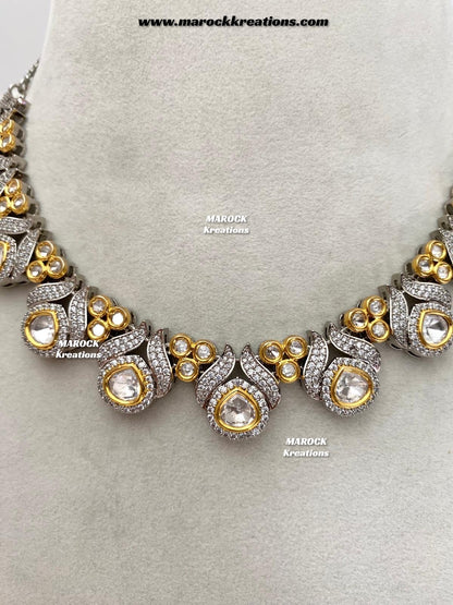 Malini Premium Quality tyani inspired  Kundan Necklace set