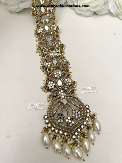 Antique Gold Mirror Braid Jewelry/Choti