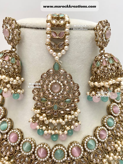 Aalia Antique Polki Necklace set