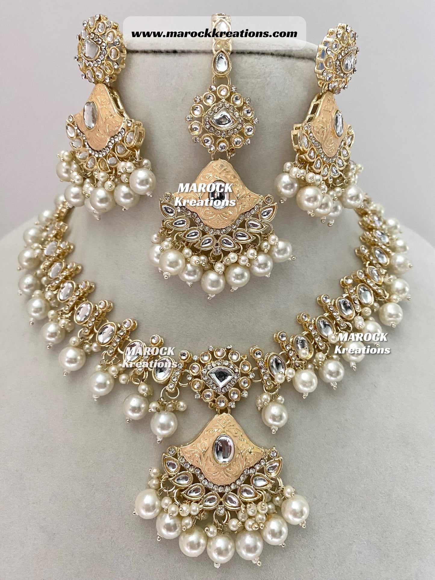 Myra Kundan Meenakari Necklace/Choker set