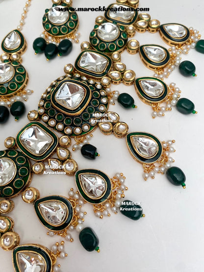 Saliha Premium Quality uncut Kundan choker set