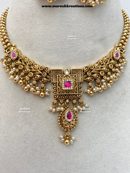 Kayla Premium Quality Gold Plated necklace set