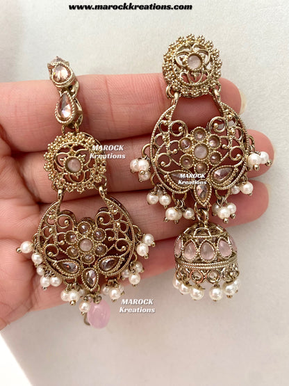 Naila Antique Gold Polki Choker set