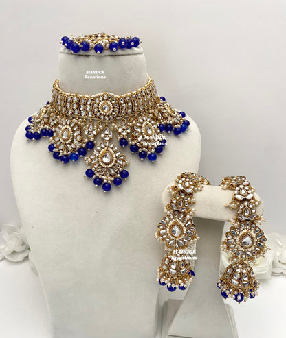 Bhavika Premium Quality Kundan choker/Necklace set