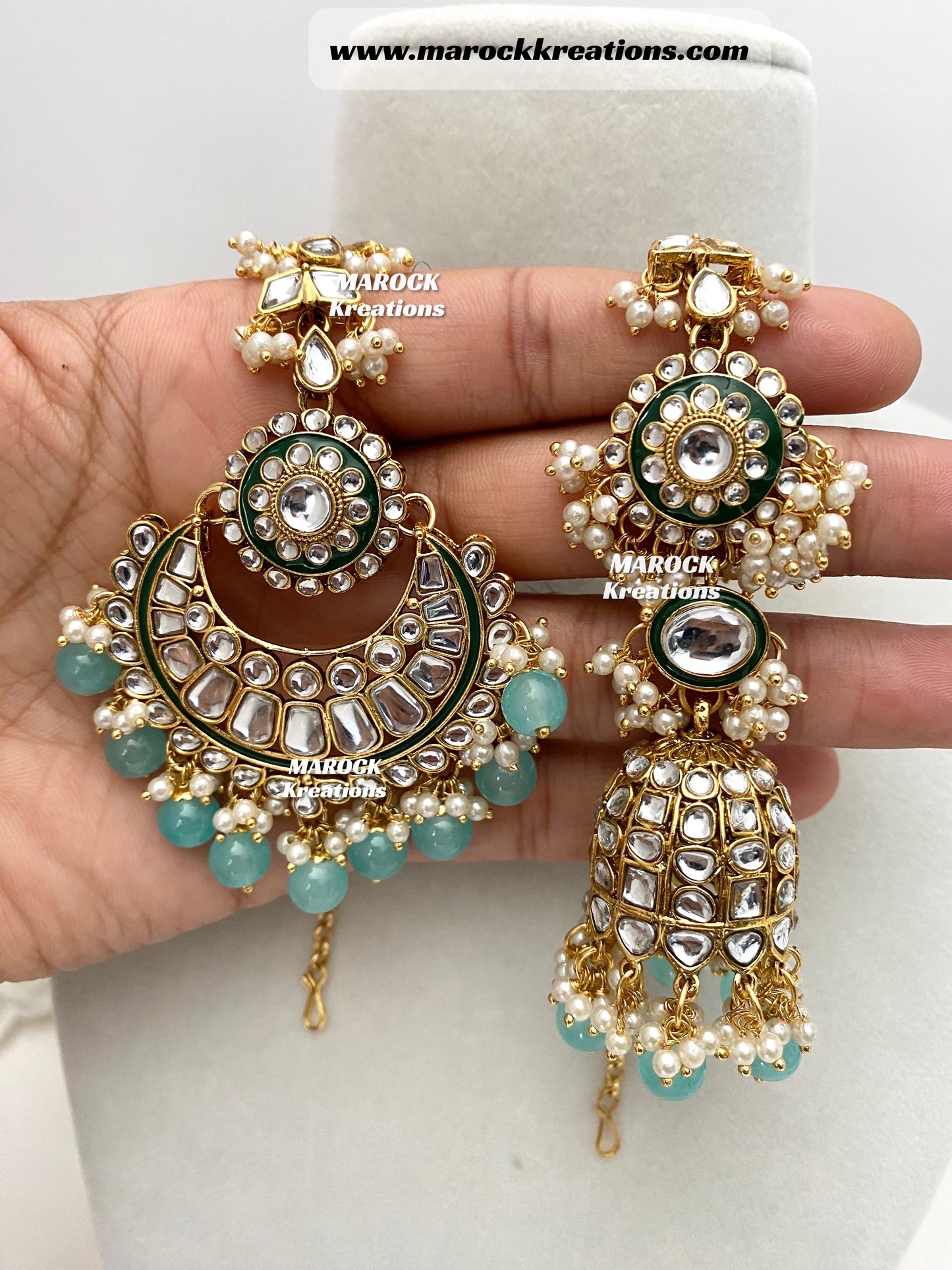 Mehak Premium Quality Kundan Statement Necklace set