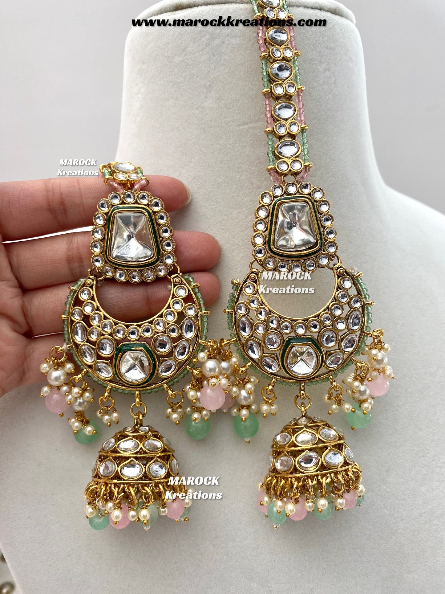 Manvi Premium Quality Kundan Bridal set