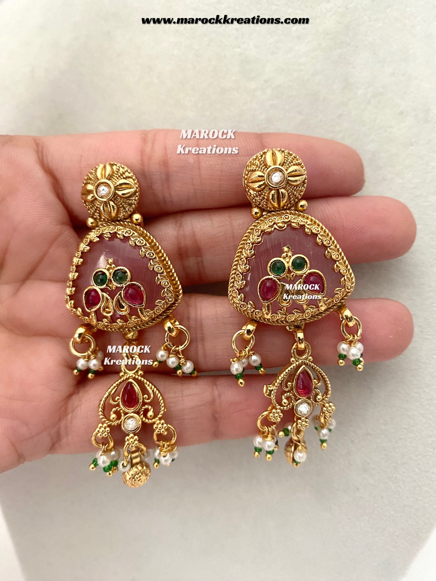 Amita Premium Quality exclusive Gold Plated heritage necklace set