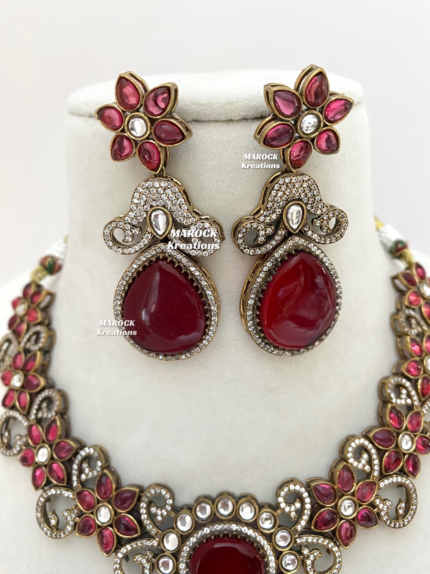 Freya Sabyasachi inspired Premium Quality Moissanite Kundan Necklace set