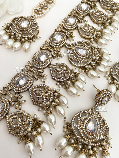 Yumna Polki statement Choker/Necklace set