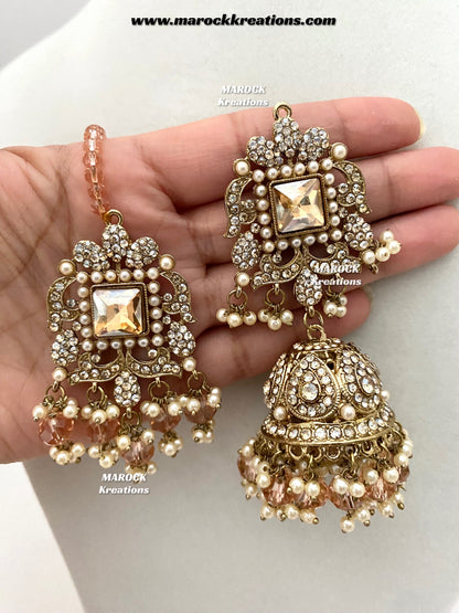 Sameena Premium Quality Pakistani Statement Rani haar set