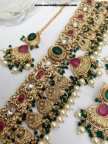 Zalifa Premium Quality Gold Plated choker set