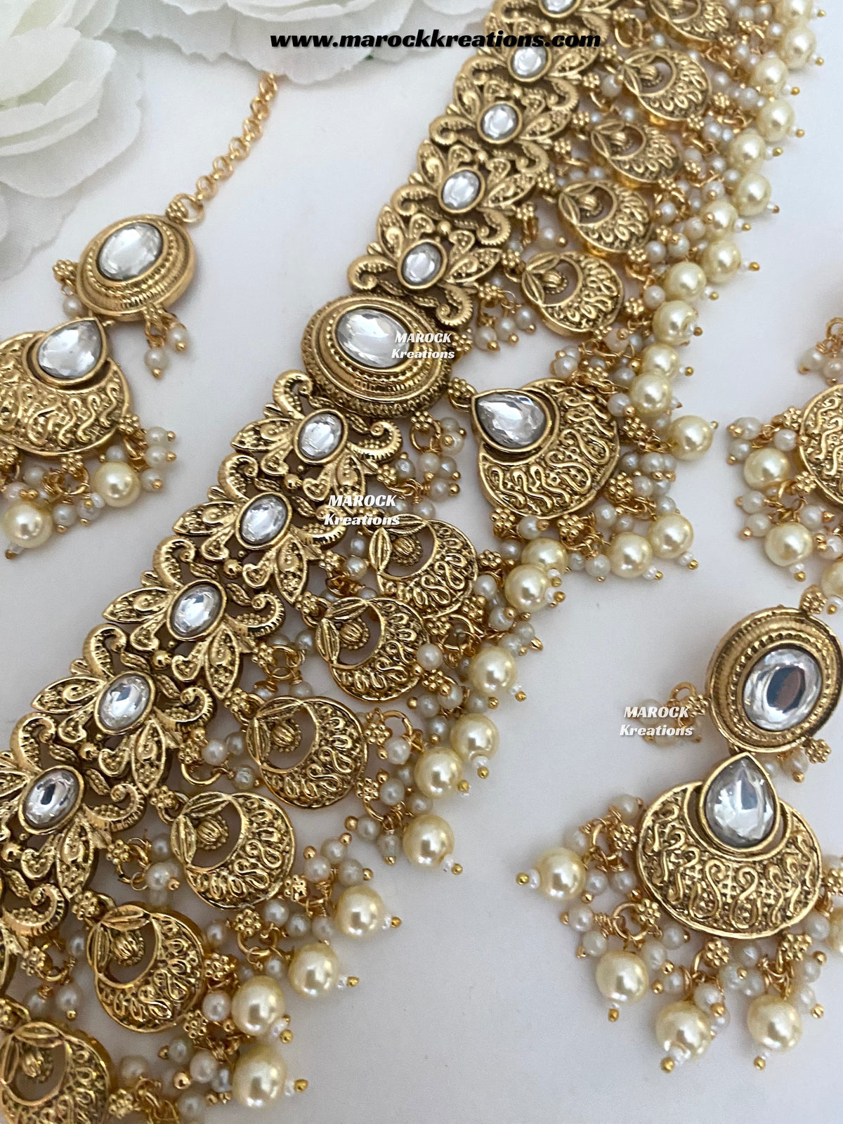 Zalifa Premium Quality Gold Plated choker set