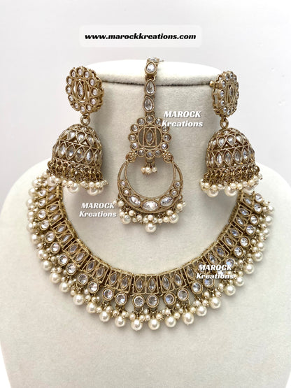 Alisha Antique Polki Choker/Necklace sets