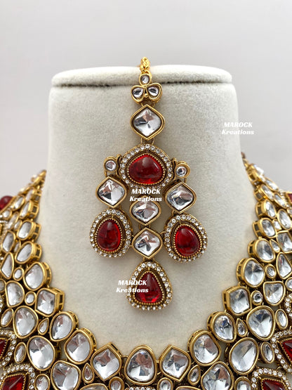 Patriza Sabyasachi inspired Premium Quality Kundan Statement Necklace set