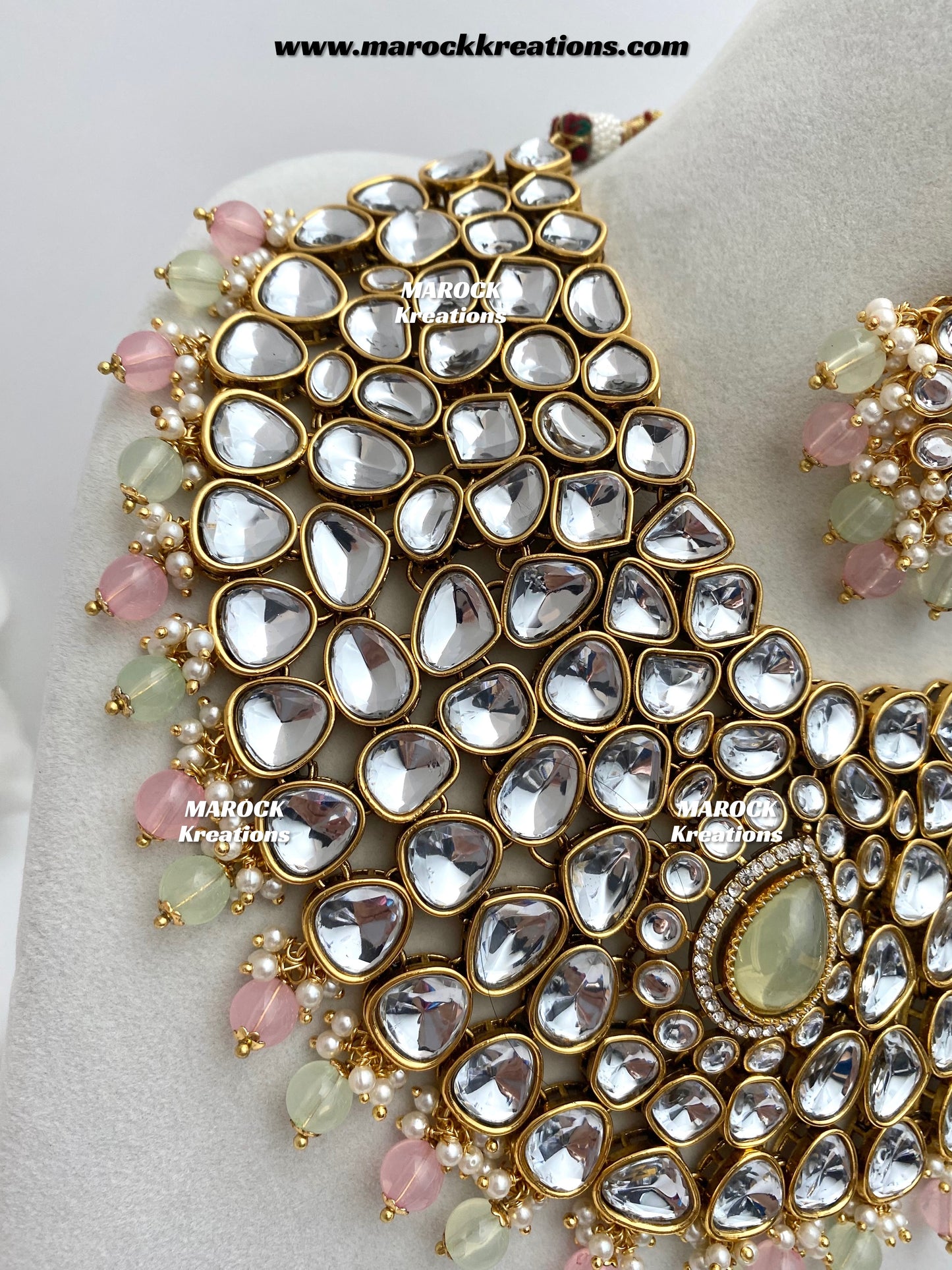 Ruhi Premium Quality Statement Kundan Necklace/Bridal set