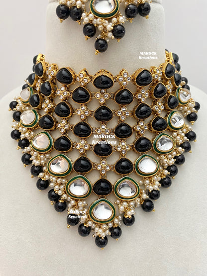 Connie Premium Quality Statement Kundan Necklace/Bridal set