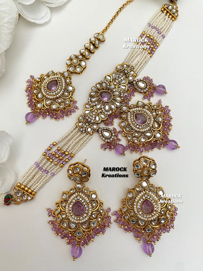 Mahima Premium Quality Kundan Choker set