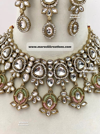 Noor Kundan Statement Necklace set