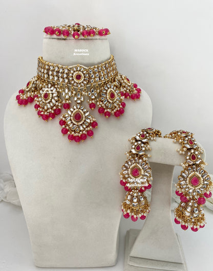 Bhavika Premium Quality Kundan choker/Necklace set