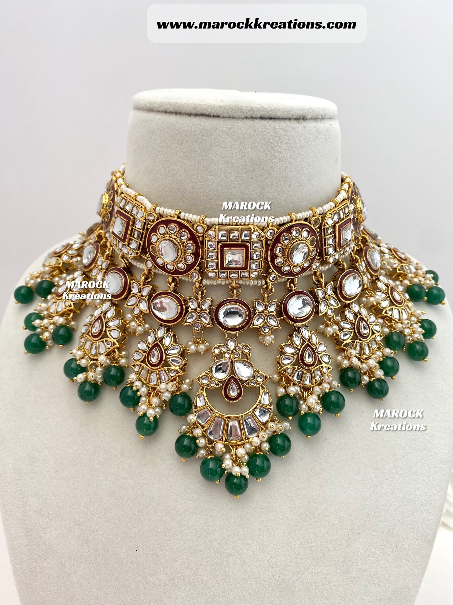 Mehak Premium Quality Kundan Statement Necklace set