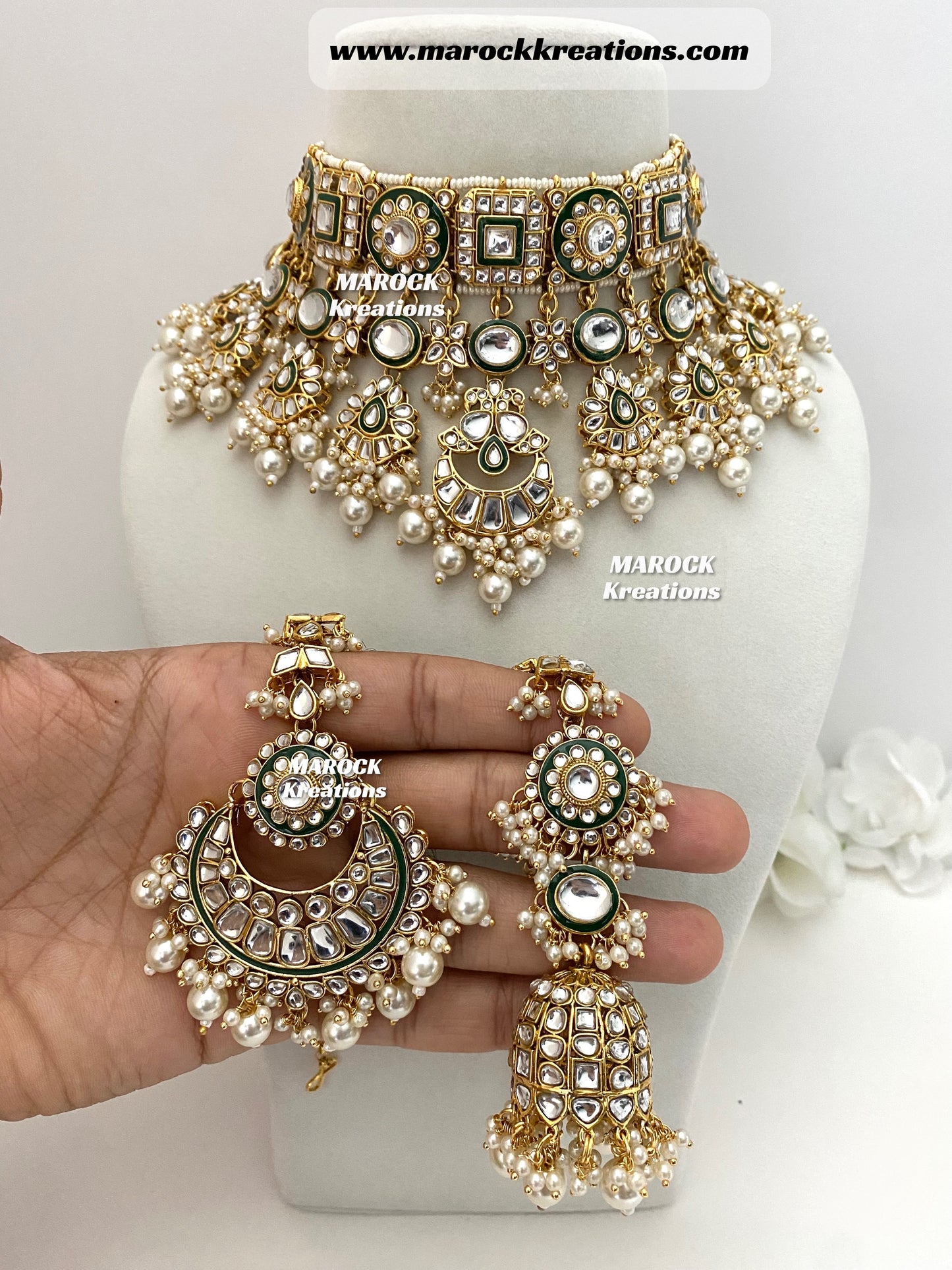 Mehak Premium Quality Kundan Statement Necklace set