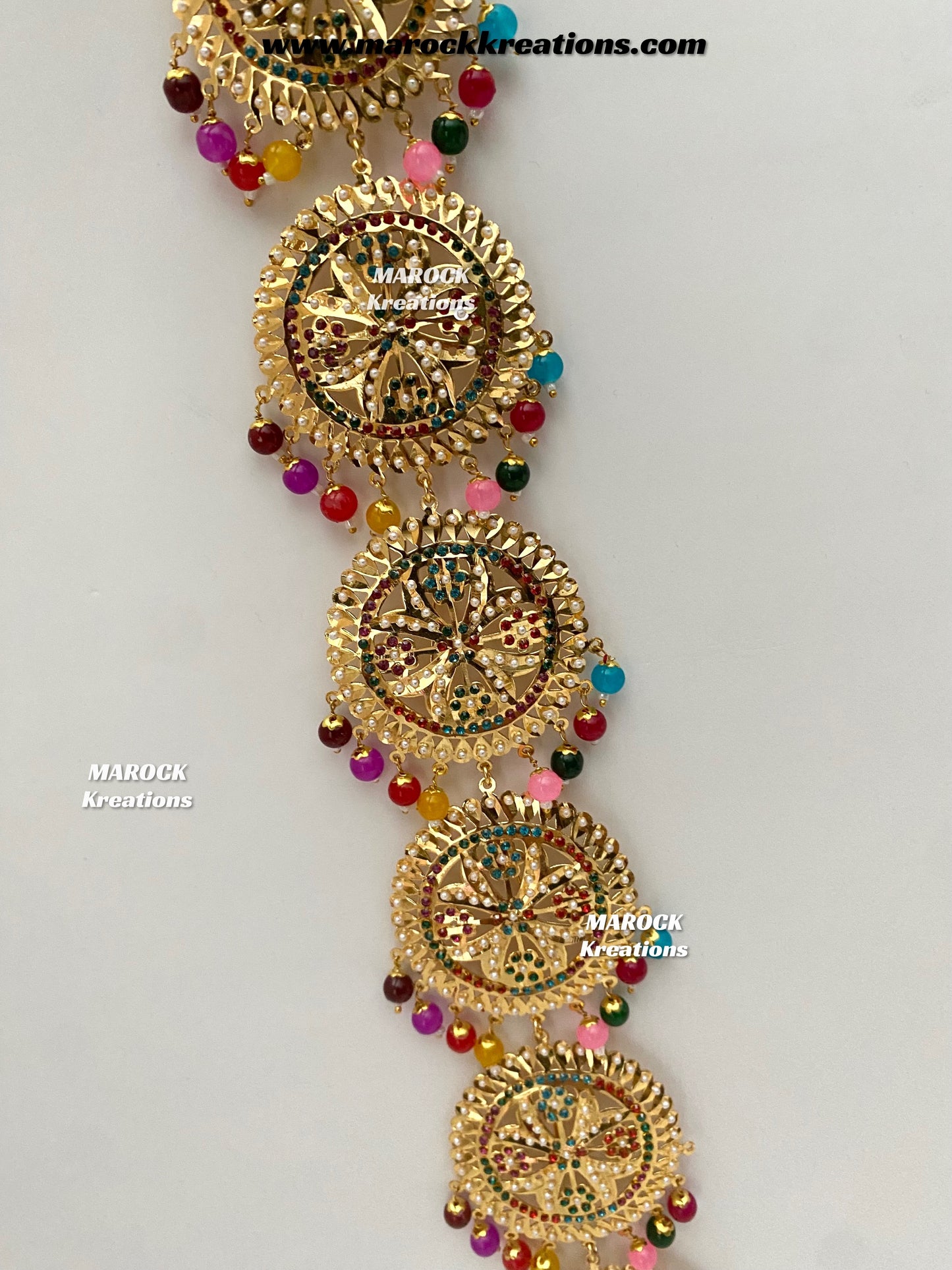 Gold plated Jadau Braid Jewelry/Choti