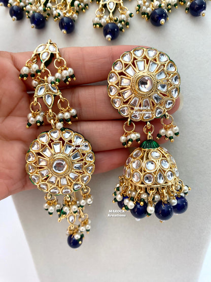 Premium Quality Thappa Kundan Statement Necklace sets