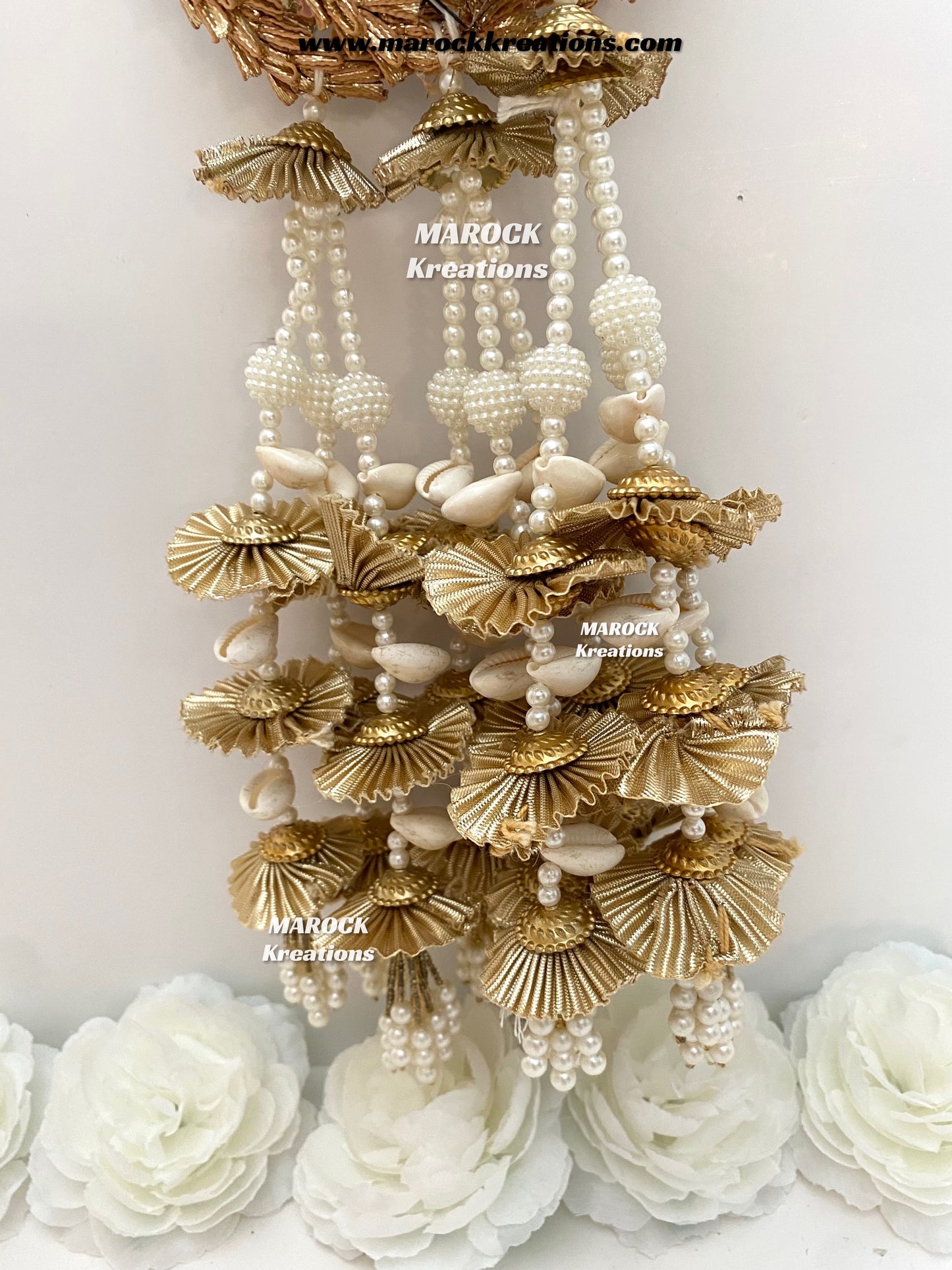 Traditional gotta patti heavy look Parandi with lace /Hair dori/Jago braid accessories