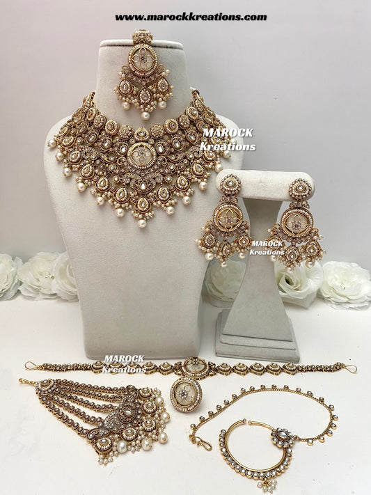 Britni Premium Quality Kundan Statement Bridal set
