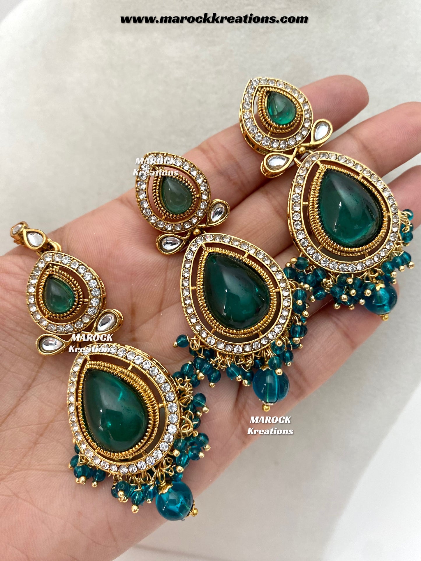 Veena Premium Quality Kundan Statement Necklace set