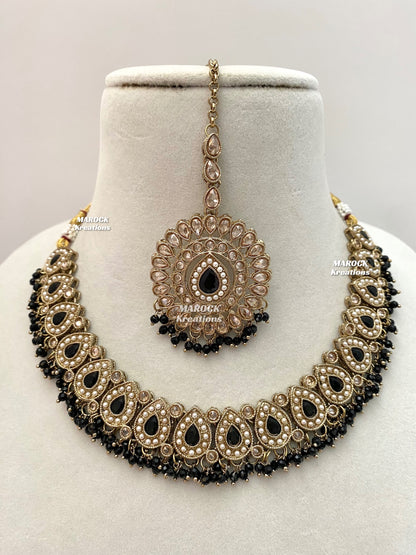 Tina Antique Polki Necklace set