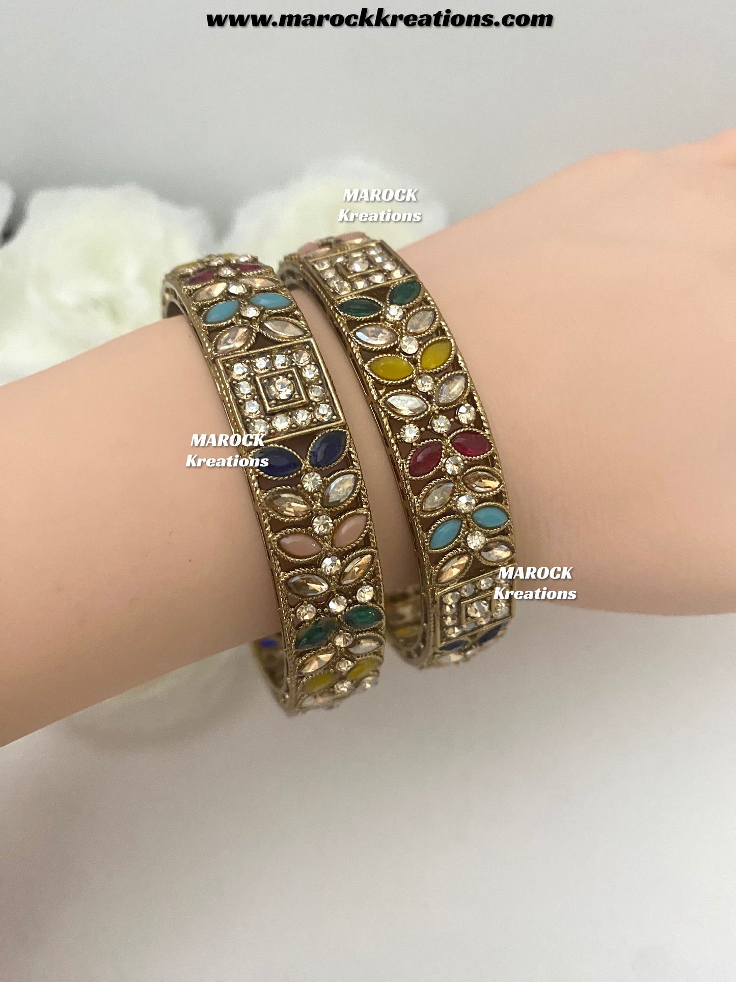 Antique Polki Bangles/Kade