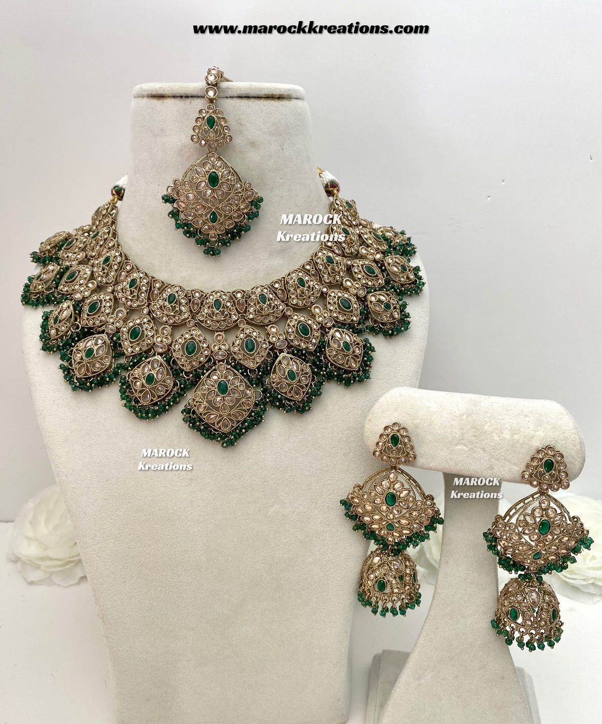 Shradha Polki Statement Necklace set/Bridal set