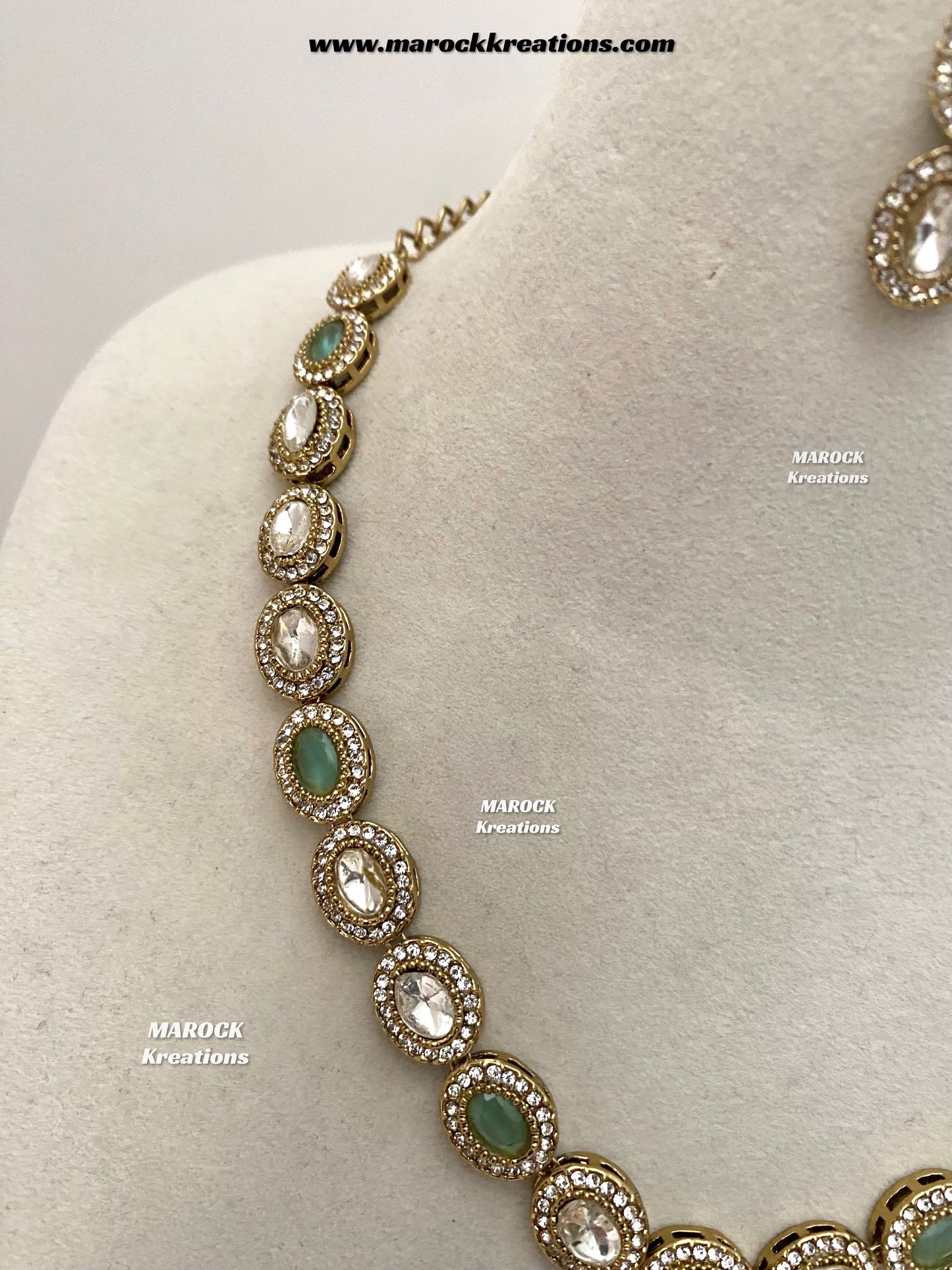 Raveen Premium Quality Kundan Necklace set