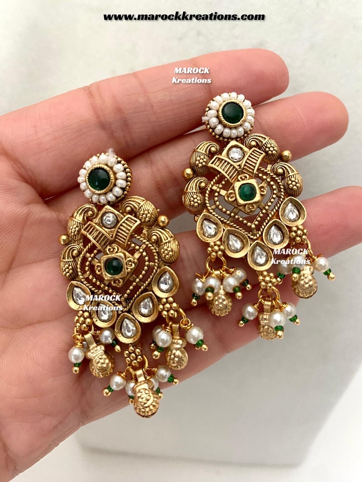 Denia Premium Quality Gold plated Rajwadi Meenakari necklace set