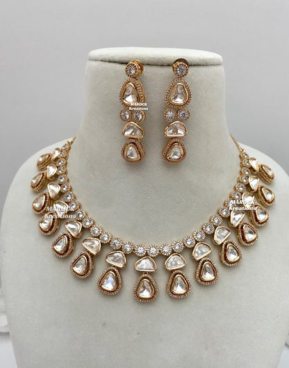 Yamini Premium Quality Tyani inspired exclusive Kundan Necklace set